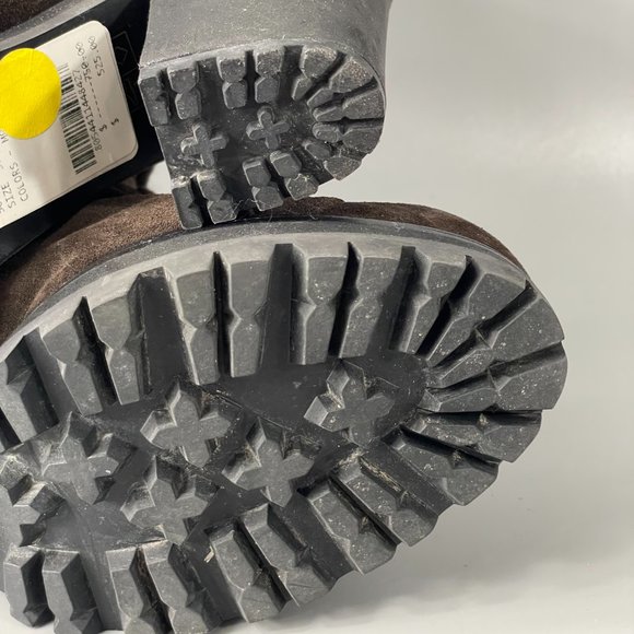 Authentic Prada Sport Brown Suede Lace-up Platform Boots, Size 37 - Picture 11 of 15